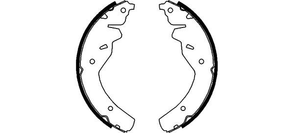 TEXTAR 91055900 Brake Shoe Set