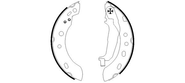 TEXTAR 91058300 Brake Shoe Set