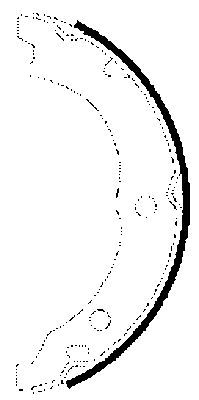 Brake Shoe Set, parking brake TEXTAR 91062100