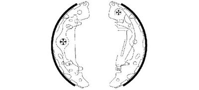 Brake Shoe Set TEXTAR 91065800
