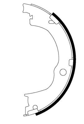 TEXTAR 91067100 Brake Shoe Set, parking brake