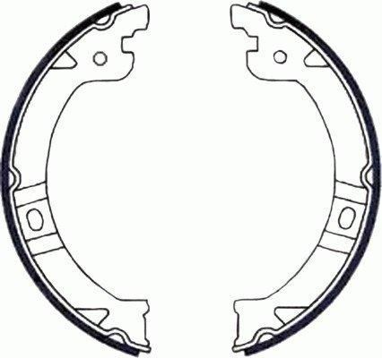 TEXTAR 91069600 Brake Shoe Set, parking brake