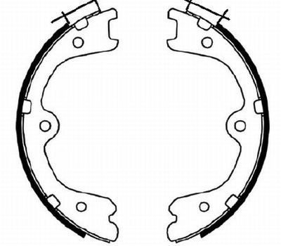 Brake Shoe Set, parking brake TEXTAR 91073100