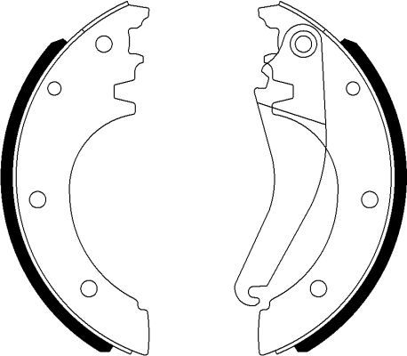 TEXTAR 91075600 Brake Shoe Set