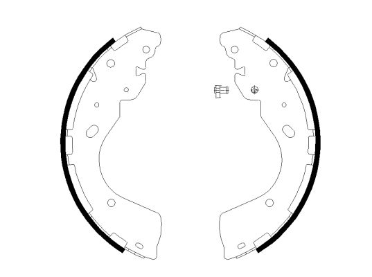 TEXTAR 91081800 Brake Shoe Set