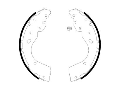 Brake Shoe Set TEXTAR 91081800