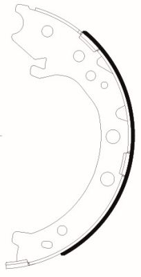 TEXTAR 91083100 Brake Shoe Set, parking brake