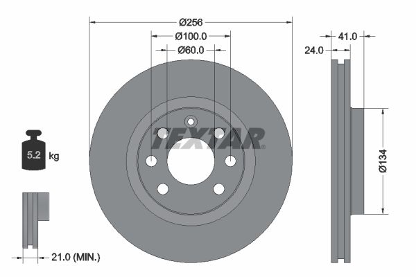 TEXTAR 92039203 Brake Disc