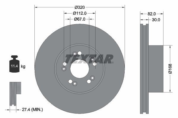 TEXTAR 92056600 Brake Disc