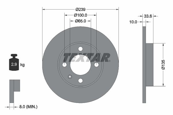 TEXTAR 92071903 Brake Disc