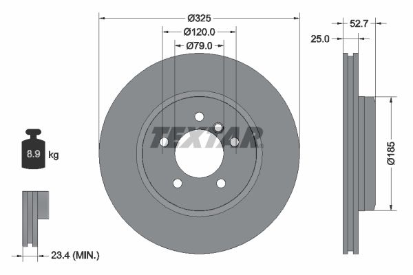 TEXTAR 92106905 Brake Disc