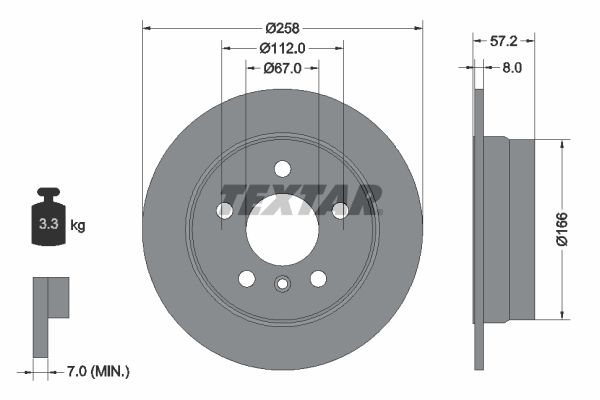 TEXTAR 92132103 Brake Disc