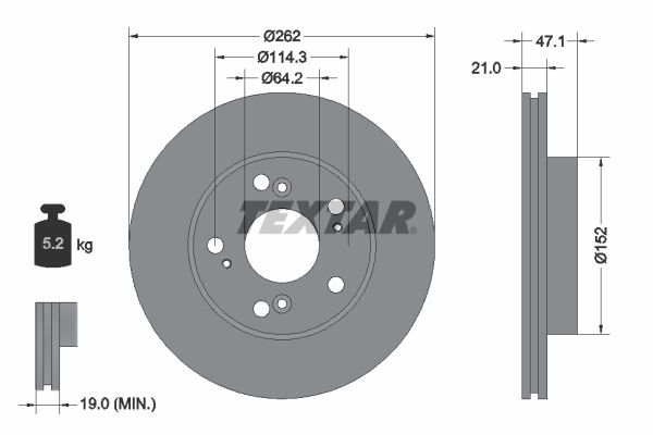 TEXTAR 92175803 Brake Disc