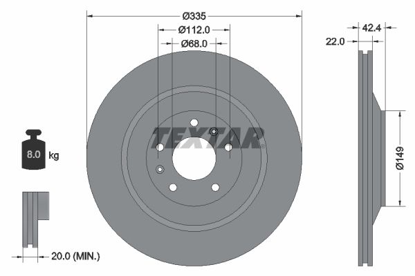TEXTAR 92177003 Brake Disc