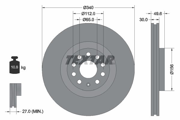 TEXTAR 92229805 Brake Disc