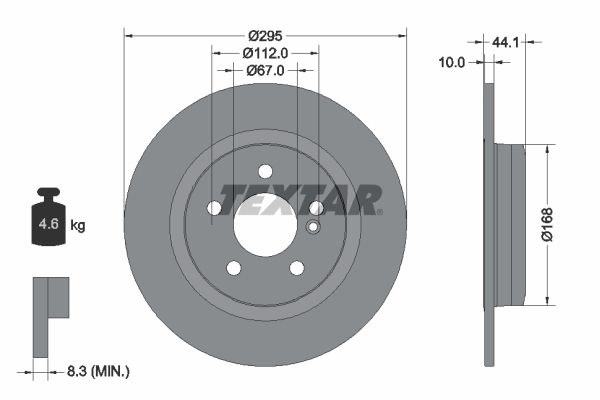 TEXTAR 92254903 Brake Disc