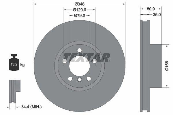 TEXTAR 92269505 Brake Disc