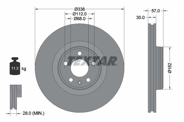 TEXTAR 92282605 Brake Disc