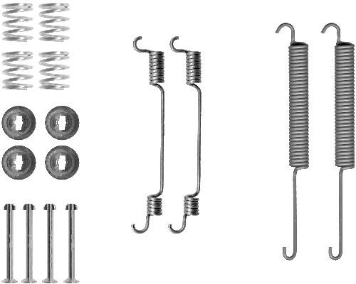 TEXTAR 97012200 Accessory Kit, brake shoes