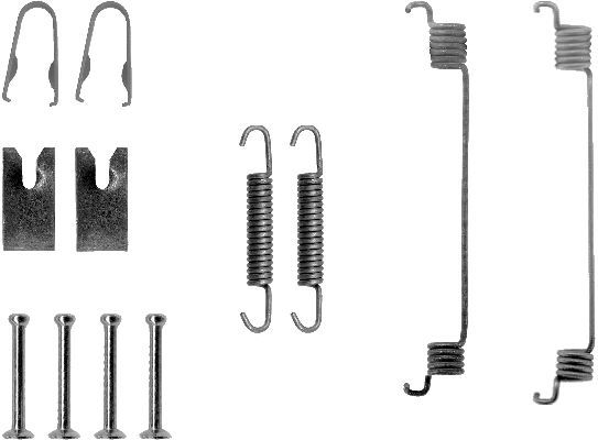 TEXTAR 97015500 Accessory Kit, brake shoes