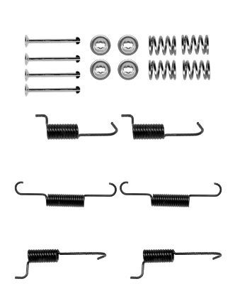TEXTAR 97037700 Accessory Kit, parking brake shoes