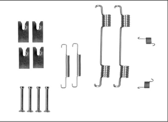 TEXTAR 97043100 Accessory Kit, parking brake shoes