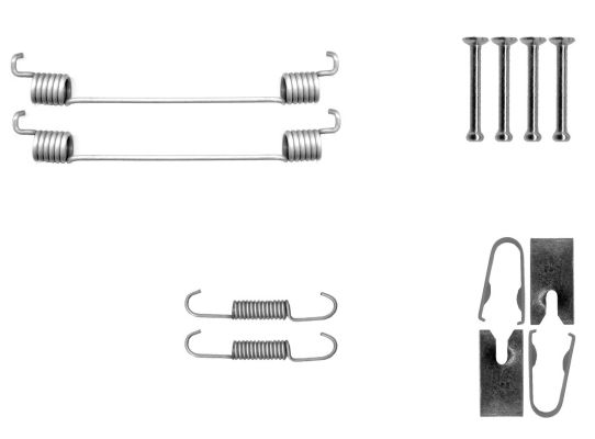 TEXTAR 97048600 Accessory Kit, brake shoes