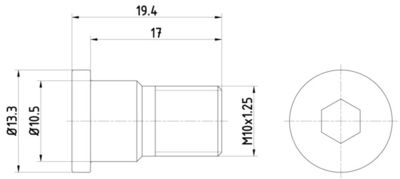 Bolt, brake disc TEXTAR TPM0007