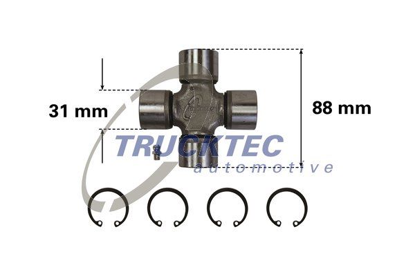 TRUCKTEC AUTOMOTIVE 02.34.012 Joint, propshaft