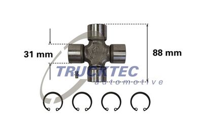 Joint, propshaft TRUCKTEC AUTOMOTIVE 02.34.012