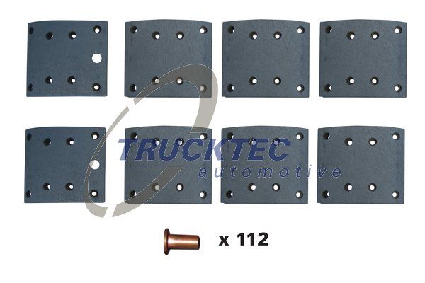 TRUCKTEC AUTOMOTIVE 03.35.123 Brake Lining Kit, drum brake