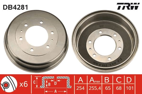 TRW DB4281 Brake Drum