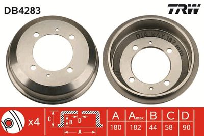 Brake Drum TRW DB4283