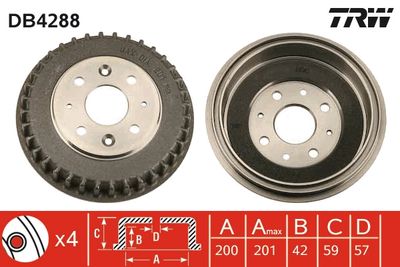 Brake Drum TRW DB4288