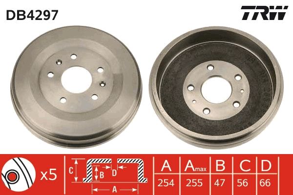 TRW DB4297 Brake Drum
