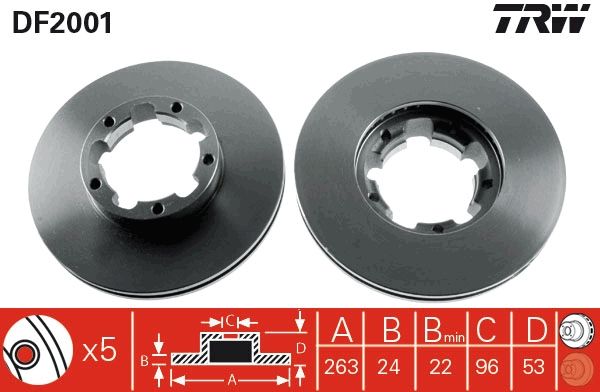 TRW DF2001 Brake Disc