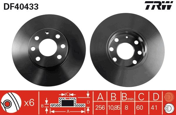 TRW DF4043 Brake Disc