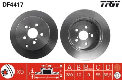 Brake Disc TRW DF4417