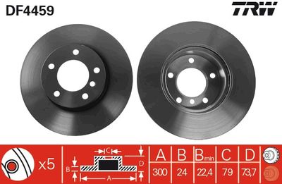 Brake Disc TRW DF4459