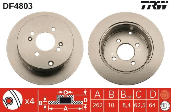 TRW DF4803 Brake Disc