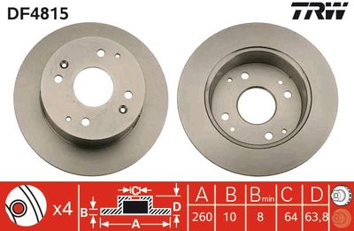Brake Disc TRW DF4815