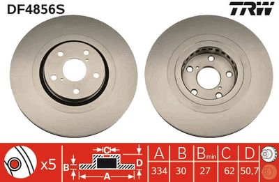 Brake Disc TRW DF4856S