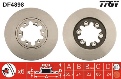 Brake Disc TRW DF4898