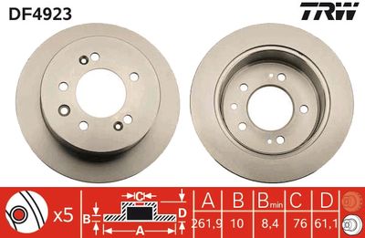 Brake Disc TRW DF4923