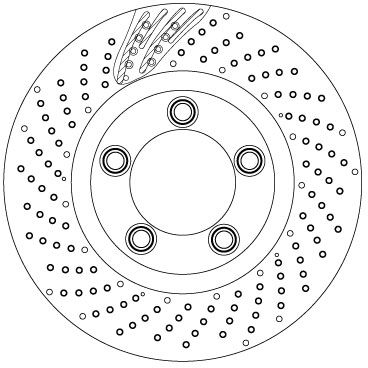 Brake Disc TRW DF6542S