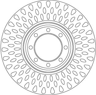 TRW DF6688S Brake Disc