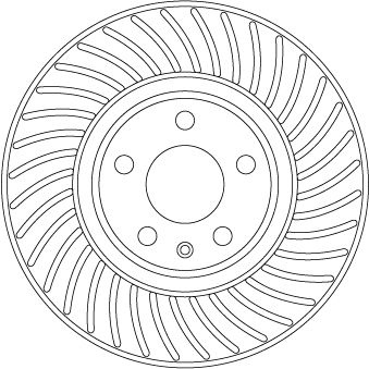TRW DF6950S Brake Disc