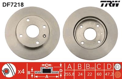 Brake Disc TRW DF7218