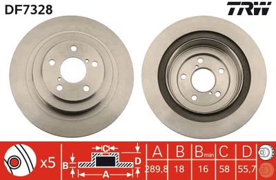 Brake Disc TRW DF7328