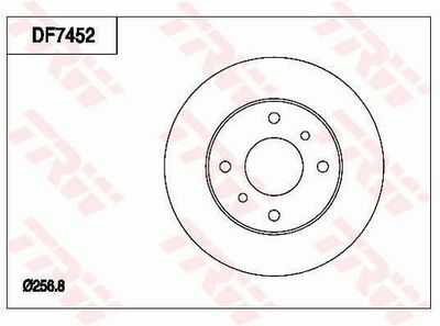 Brake Disc TRW DF7452
